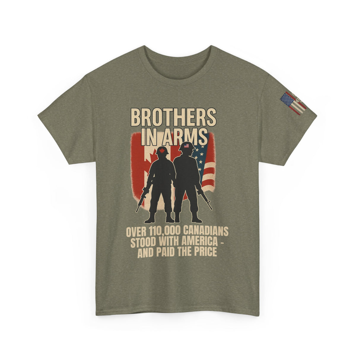 Brothers in Arms: Canada & USA Unity Tribute Tee