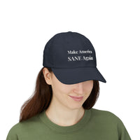 Load image into Gallery viewer, Make America SANE Again – Adjustable Cotton Hat
