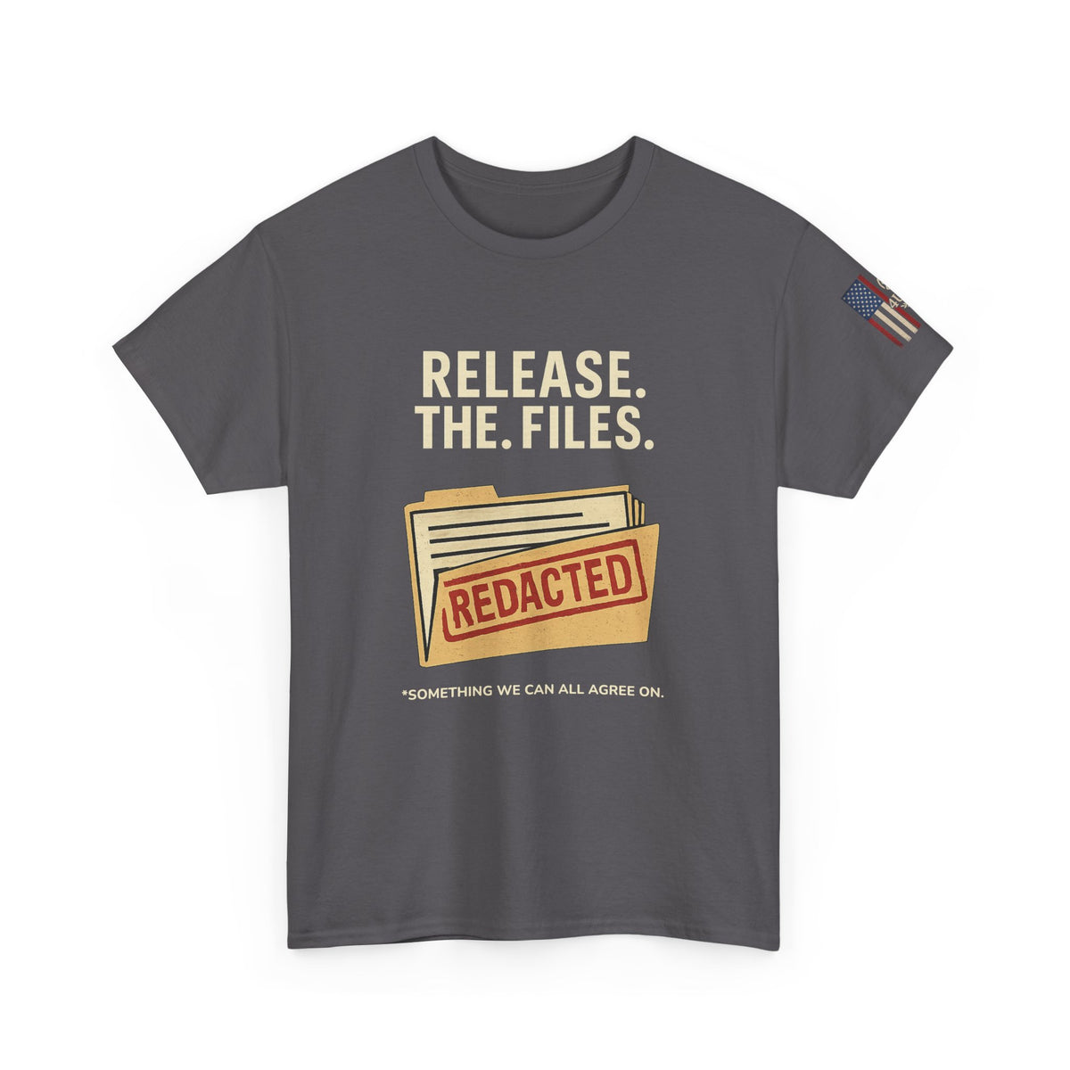 “Release the Files” Redacted Document Statement Tee