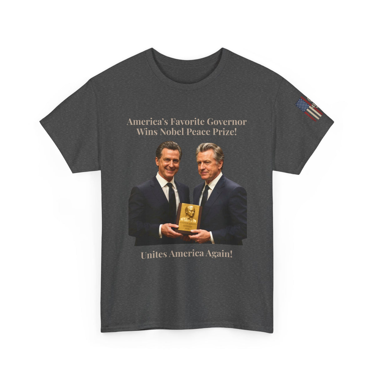 “Nobel Peace Prize Parody Shirt – Unite America in Style” - Statement Tee