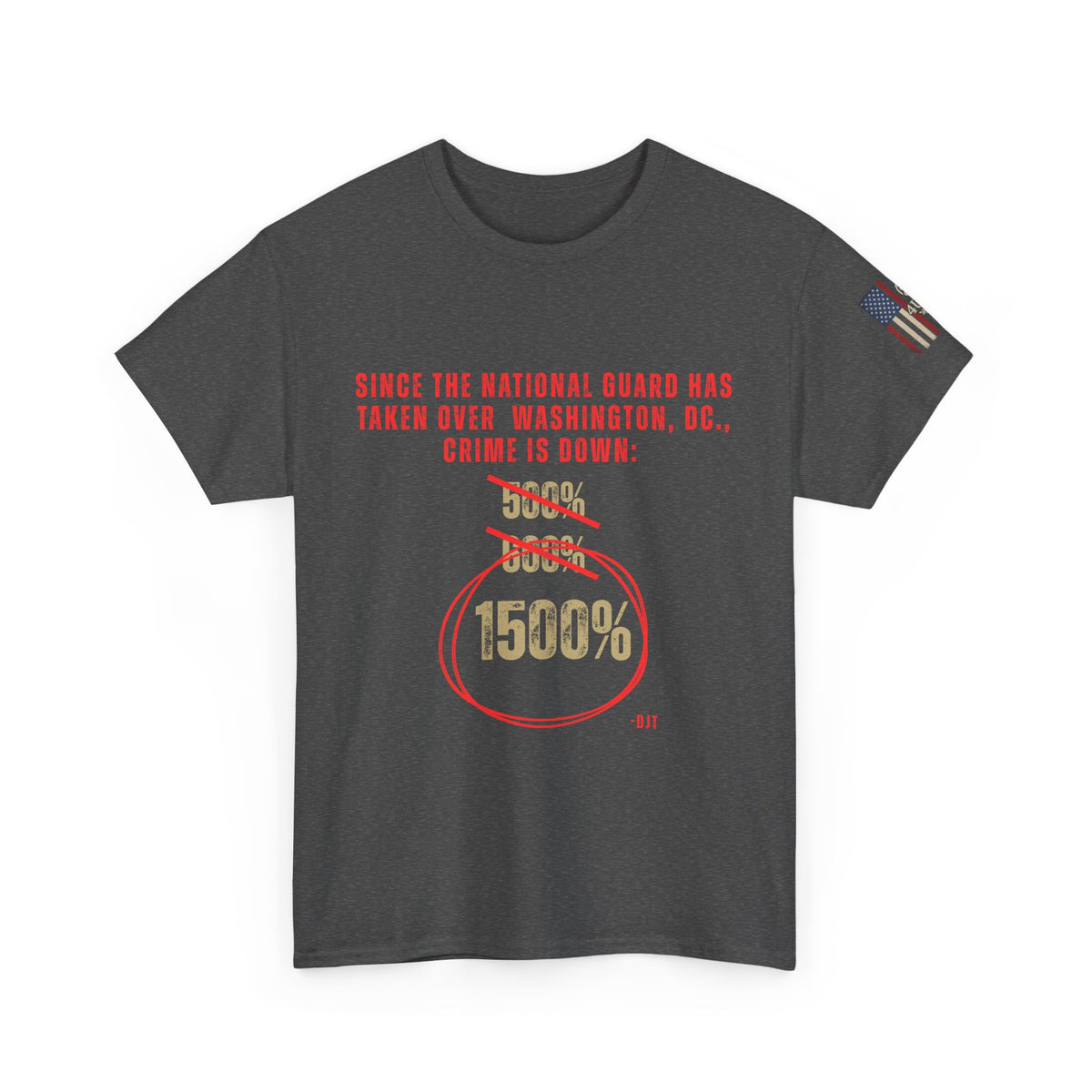 🚨“Crime Down in DC 1500% Tee – Statement Graphic Shirt”